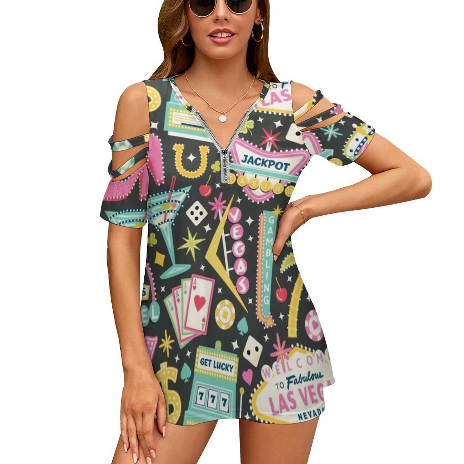 Viva Las Vegas Women's T-Shirt – Women Accessories Vector recenzja i cena