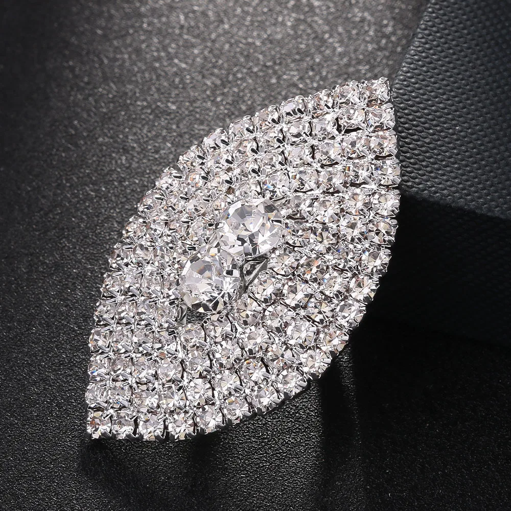 Red Black Rhinestone Eye Shape – Women Jewelry Accessories For Black Dress recenzja i cena