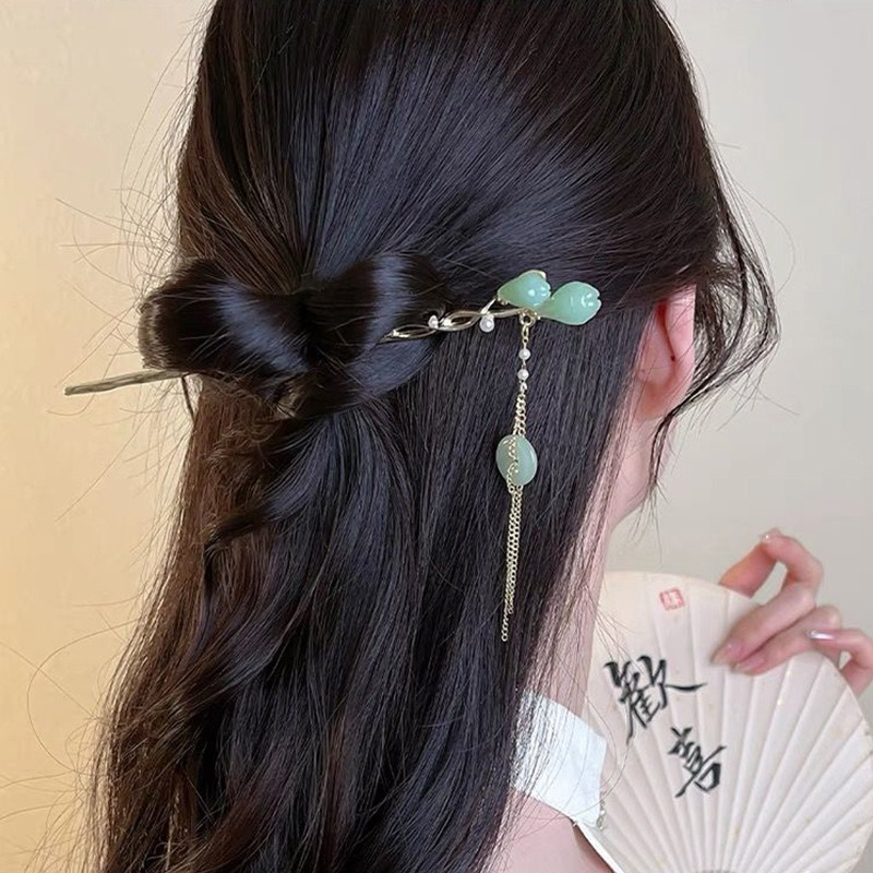 1pc Elegant Chinese Style Gree – Women'S Accessories Designer recenzja i cena