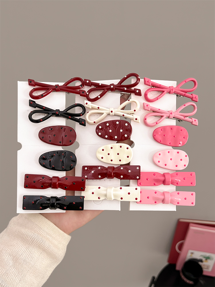 Sweet Cool Polka Dot  Knot Hai – Women'S Red Accessories recenzja i cena